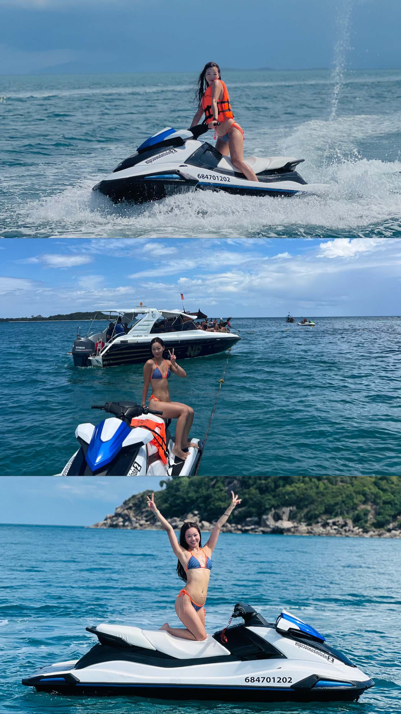 Guest enjoying the three hour Jet Ski Safari