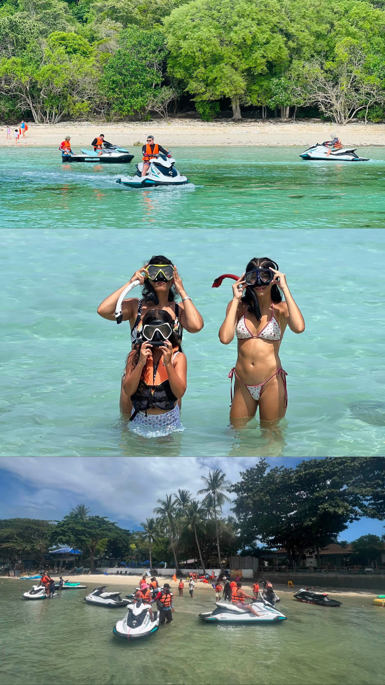 Jet Ski Safari guests exploring and snorkeling
